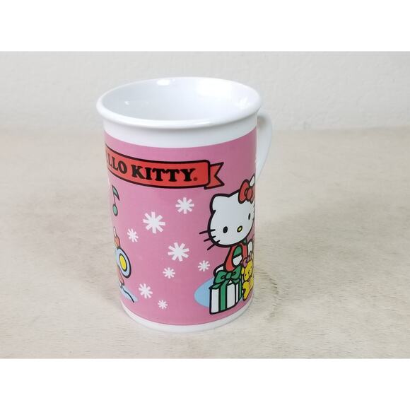 Hello Kitty Sanrio Coffee Mug Teacup 10oz Ceramic Pink 4 1/4" Year 2013 Vintage - Picture 10 of 16